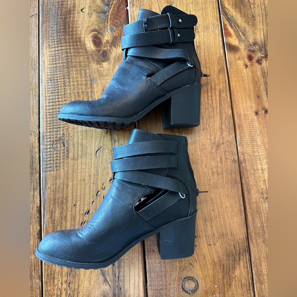 Black Heeled Booties